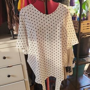 Elegant Black Polka Dot Blouse